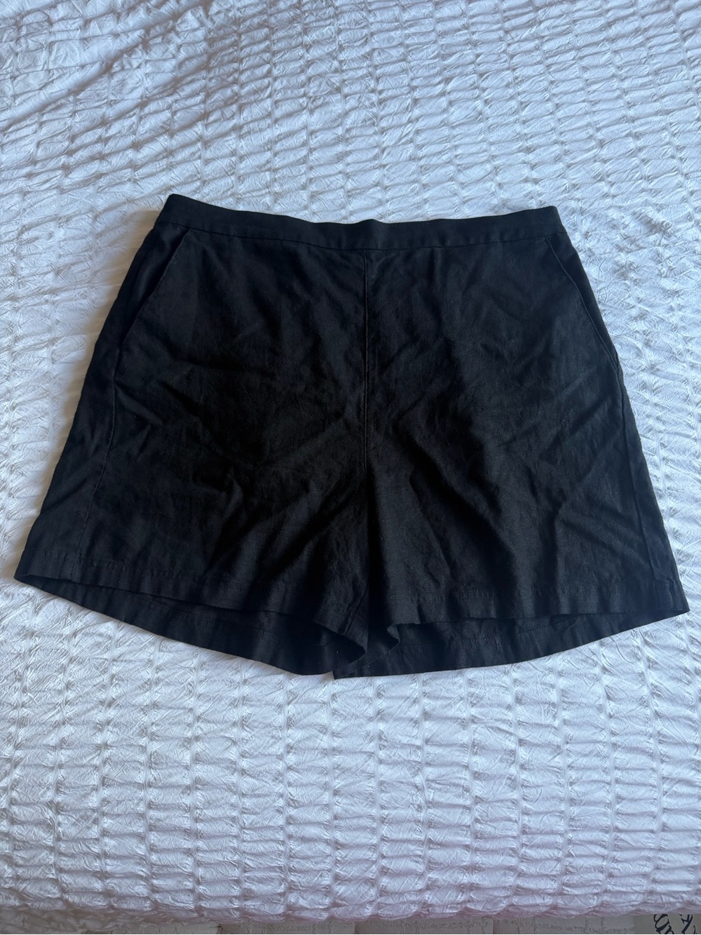 NWT Loft Outlet Black Linen Women's Tailored Shorts